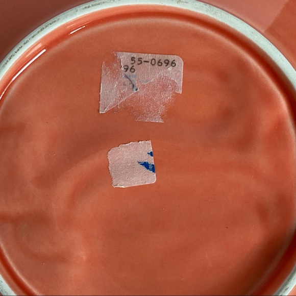 Pumpkin Plate Dish Ceramic 8.5” Fall Autumn leaves Cookies Dessert cheese EIC - Picture 9 of 13